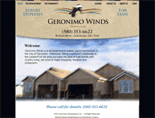 Tablet Screenshot of geronimowinds.com